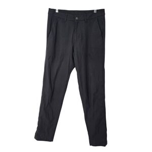 Lululemon Size 31 Commission Pants Black Slim Fit Technical Fabric Casual Travel